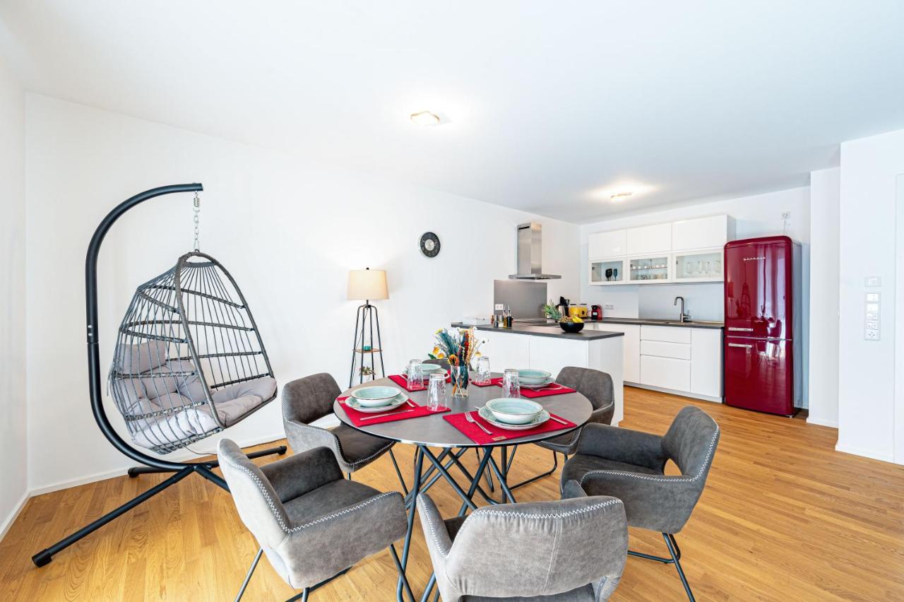 Lit Living: Luxus - Box Spring - Parking - Terrace Leilighet Ludwigshafen am Rhein Eksteriør bilde